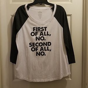 Baseball tee shirt